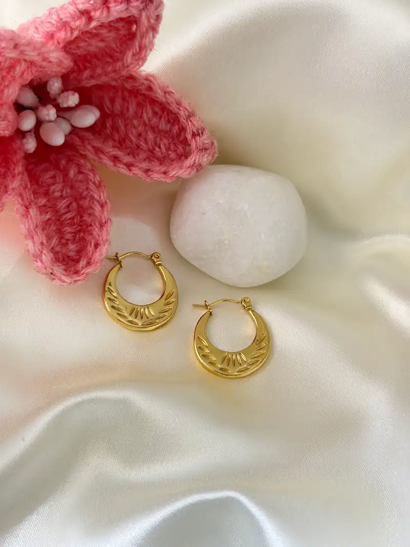 Golden Halo Hoops