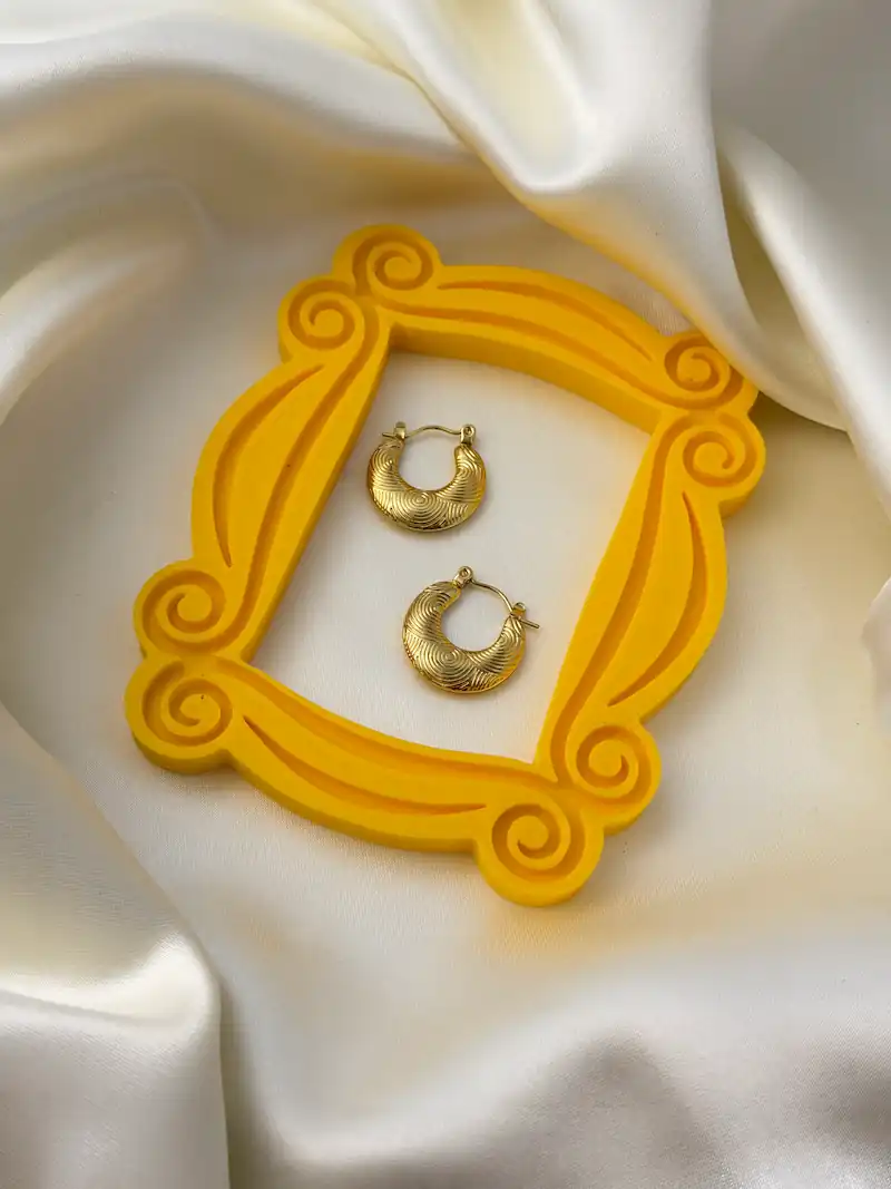 Moon Wave Hoops